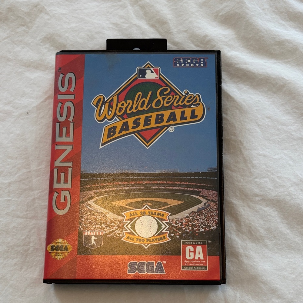 SEGA Genesis World Series Baseball Game - 1995